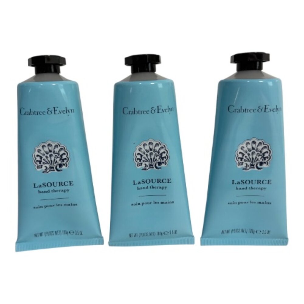 3 Crabtree & Evelyn LaSOURCE 3.5oz Hand Therapy Intensive Conditioning Cream NIB - Picture 2 of 5